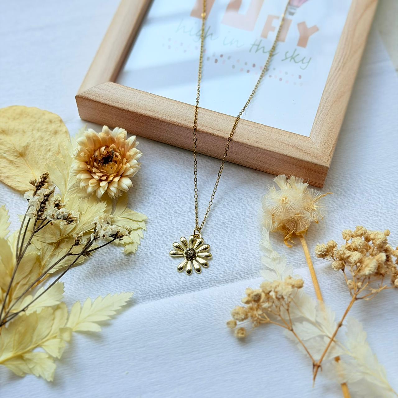 Sunlit Elegance Sunflower Locket