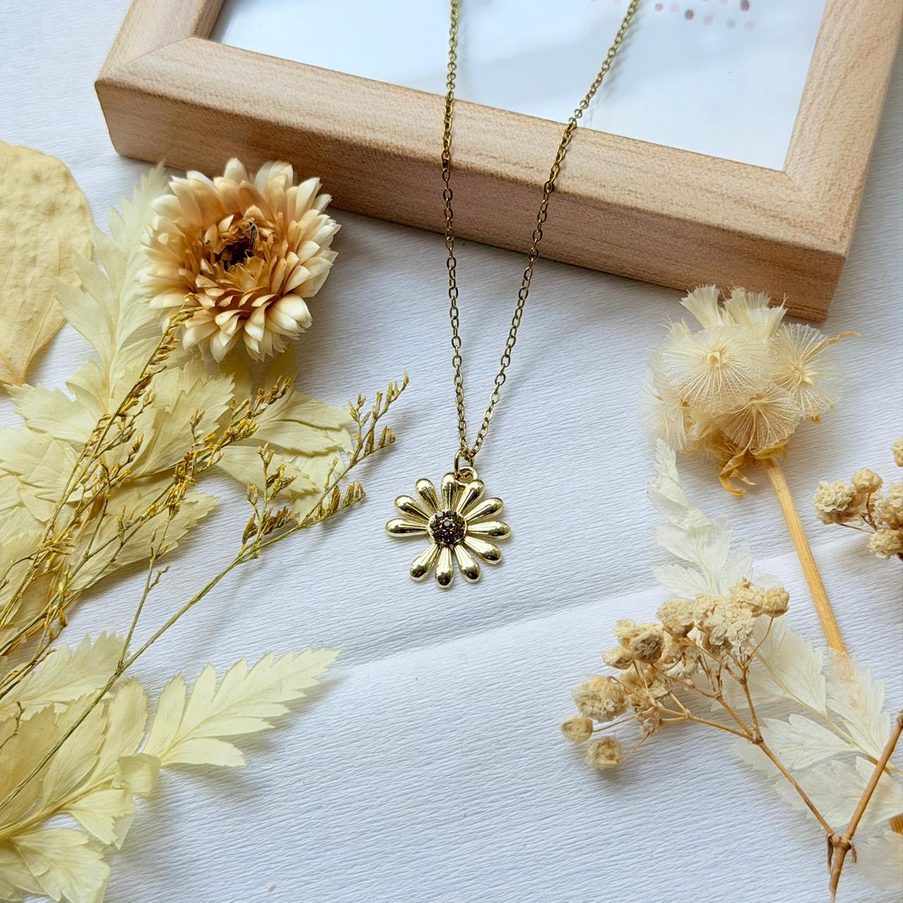 Sunlit Elegance Sunflower Locket