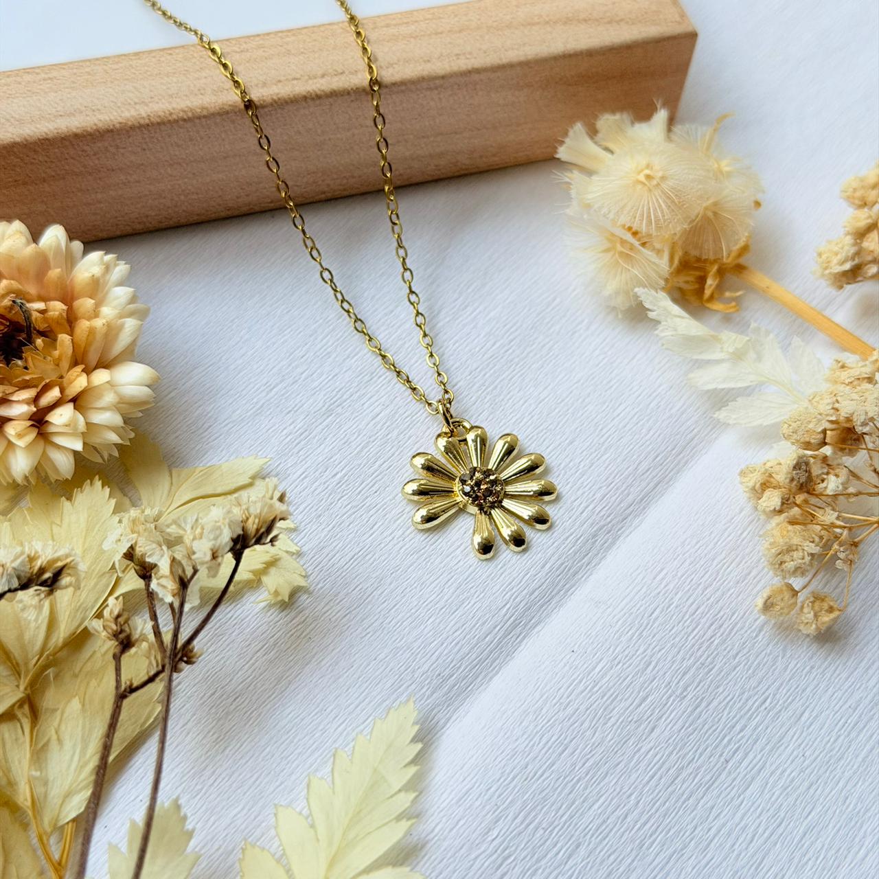 Sunlit Elegance Sunflower Locket